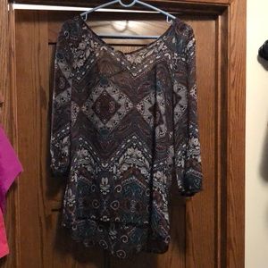 Criss-Cross Flowey 3/4 Sleeve🖤